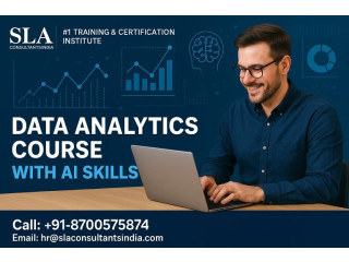 Best Data Analytics Course with AI Skills, "Salary hikes follow skill spikes" Learn From "SLA Consultants India"