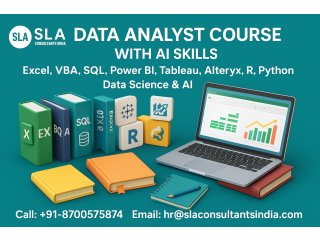 Data Analyst Course in Delhi, Free Alteryx, Prompt Engineering & Gen AI Skills with IBM Certification Support by SLA Consultants India